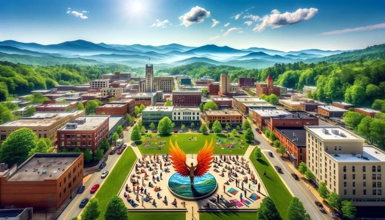 Showing the beauty of the Asheville recovery community North Carolina.